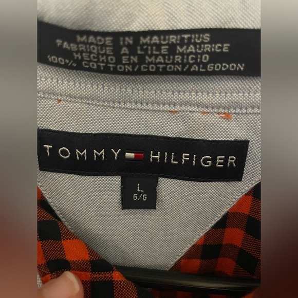 ✨Men’s Tommy Hilfiger Dress Shirt Size L - Picture 7 of 12